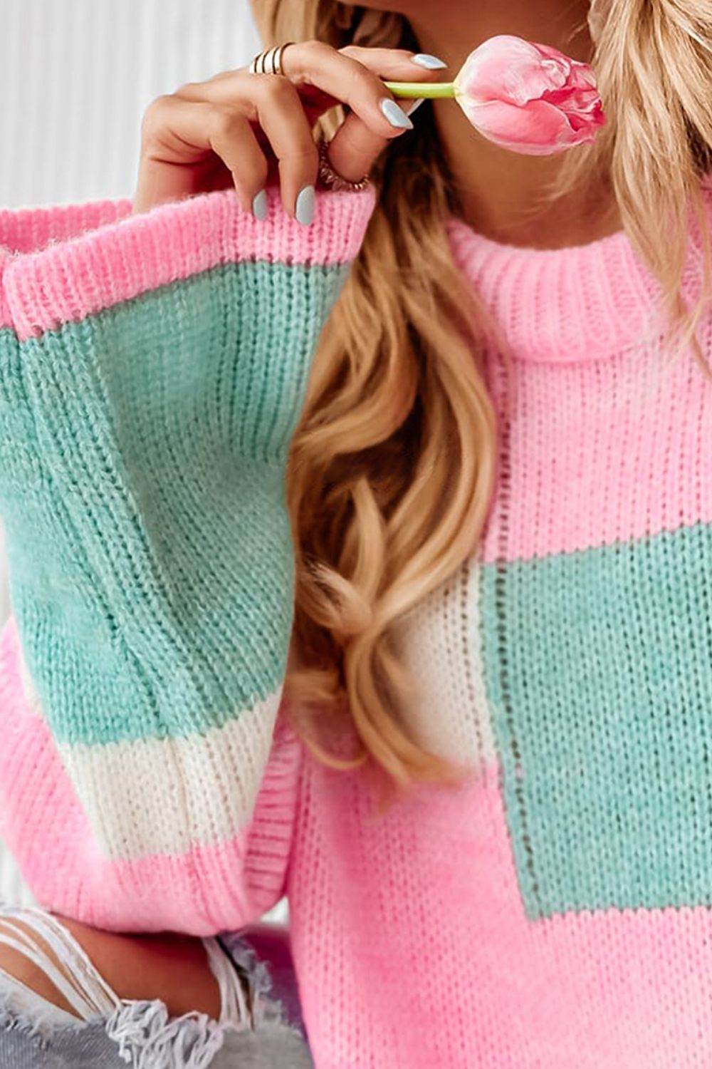 CANDY Drop Shoulder Sweater