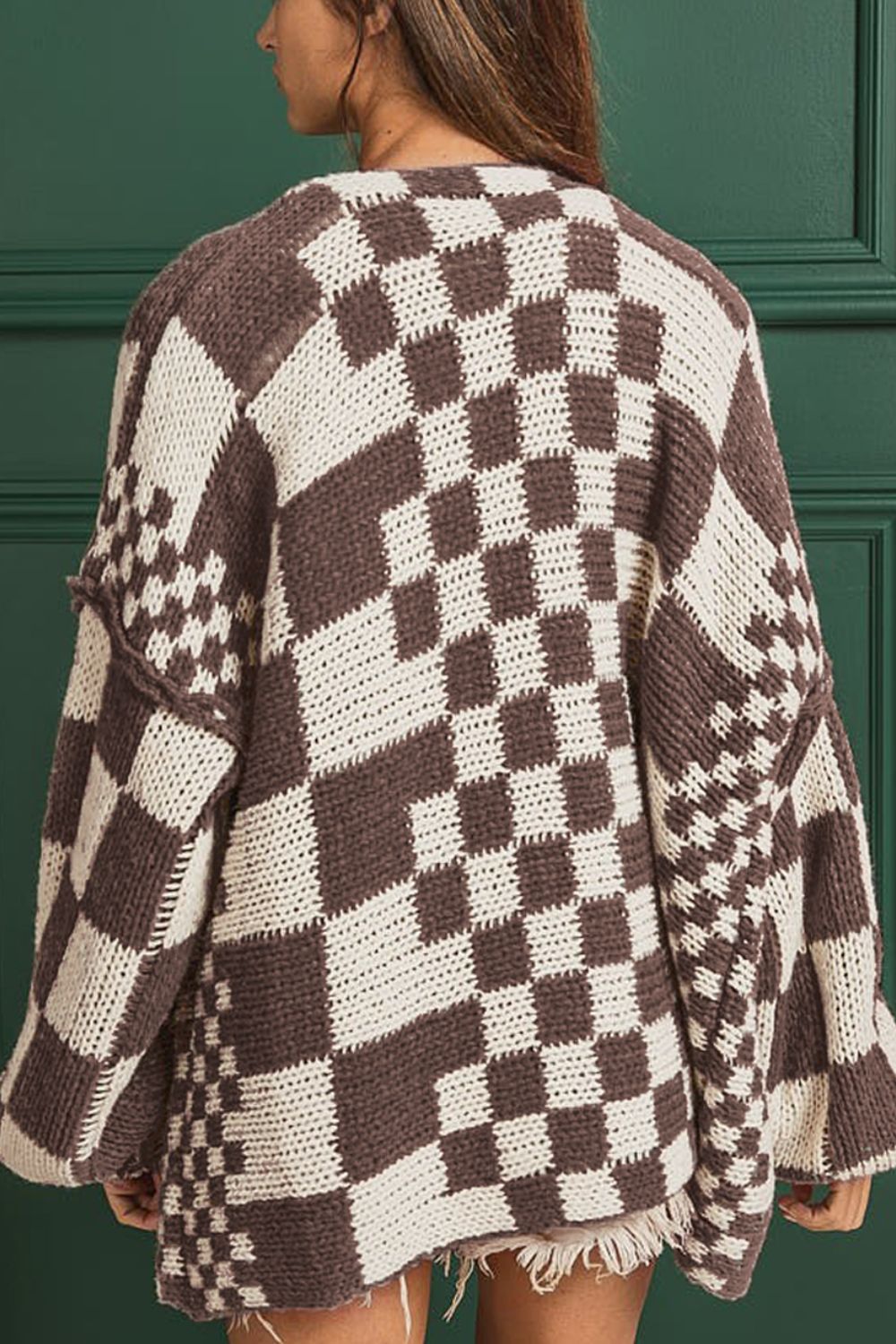 Georgia Checkered Cardigan