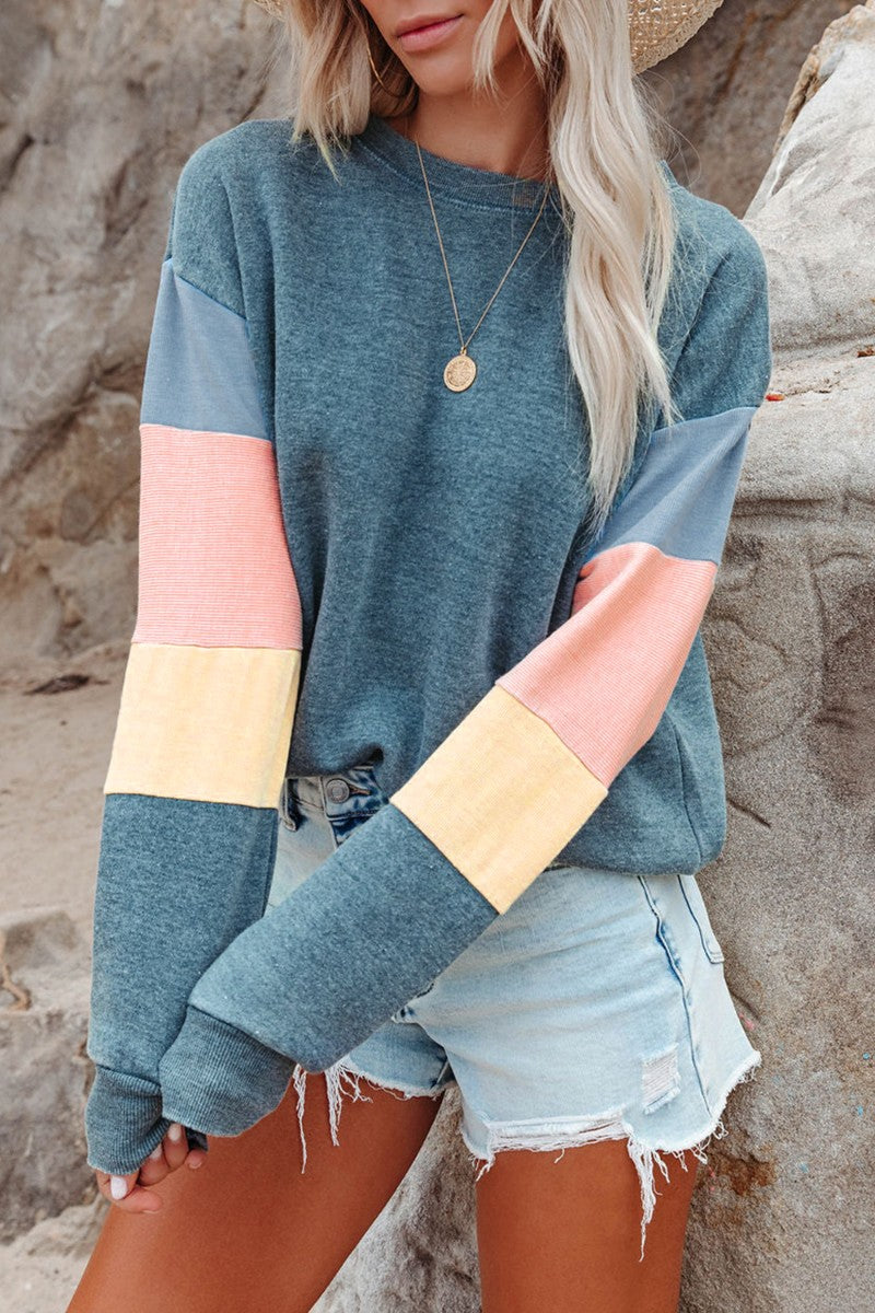 Daisy Colour Block Sweatshirt