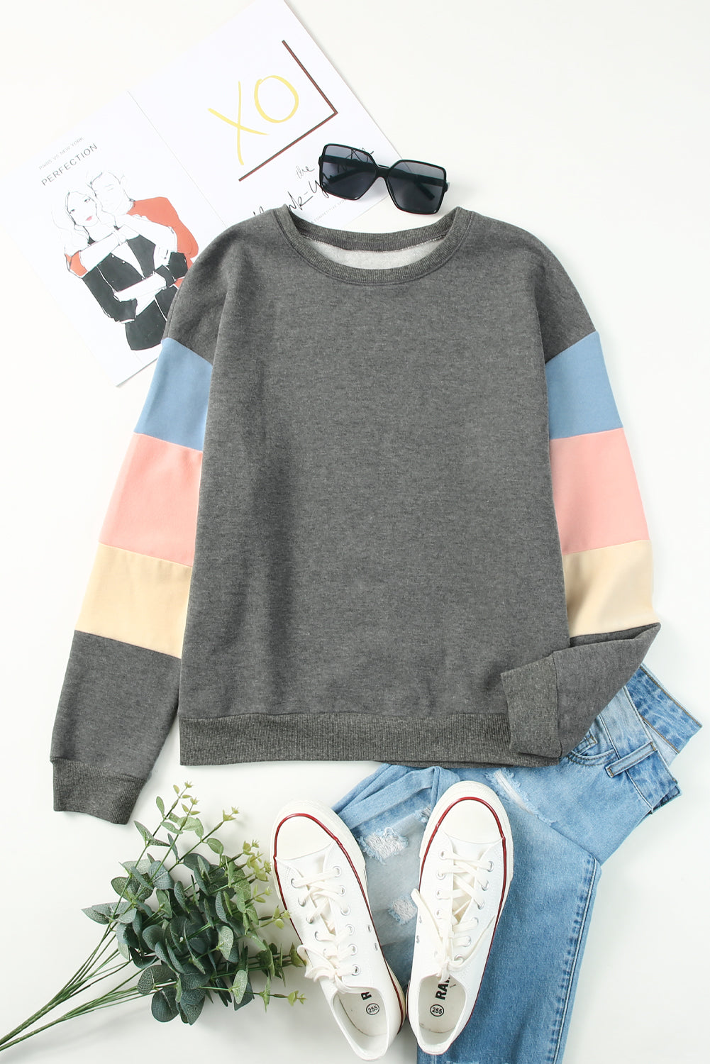 Daisy Colour Block Sweatshirt