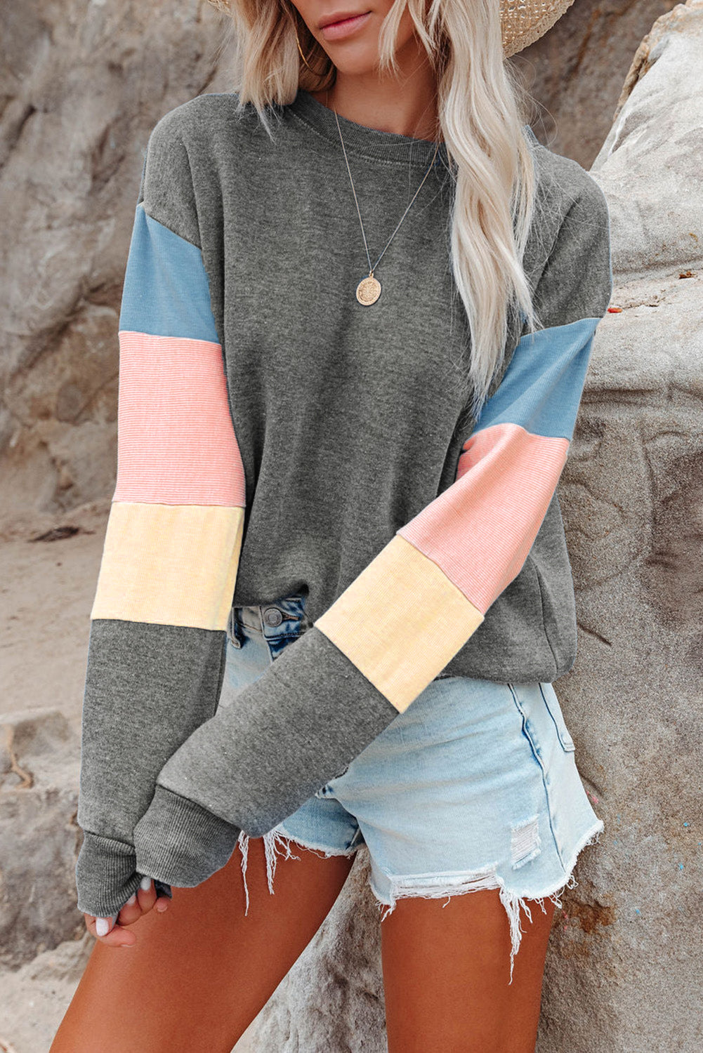 Daisy Colour Block Sweatshirt