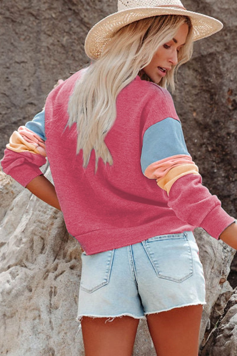 Daisy Colour Block Sweatshirt